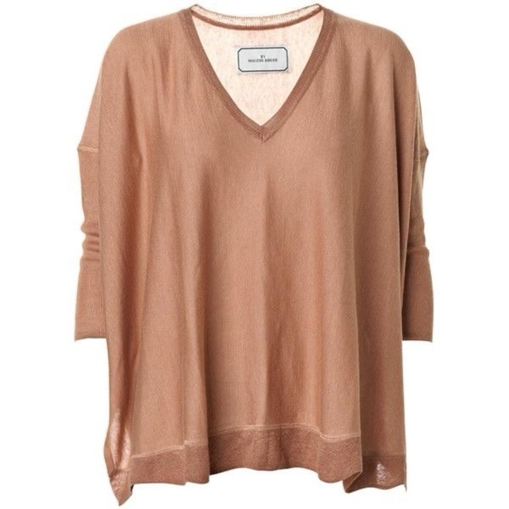 By Malene Birger Vinna V-Neck Pullover Dolman Sleeve Top